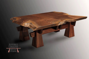 Pyramid Live Edge Coffee Table