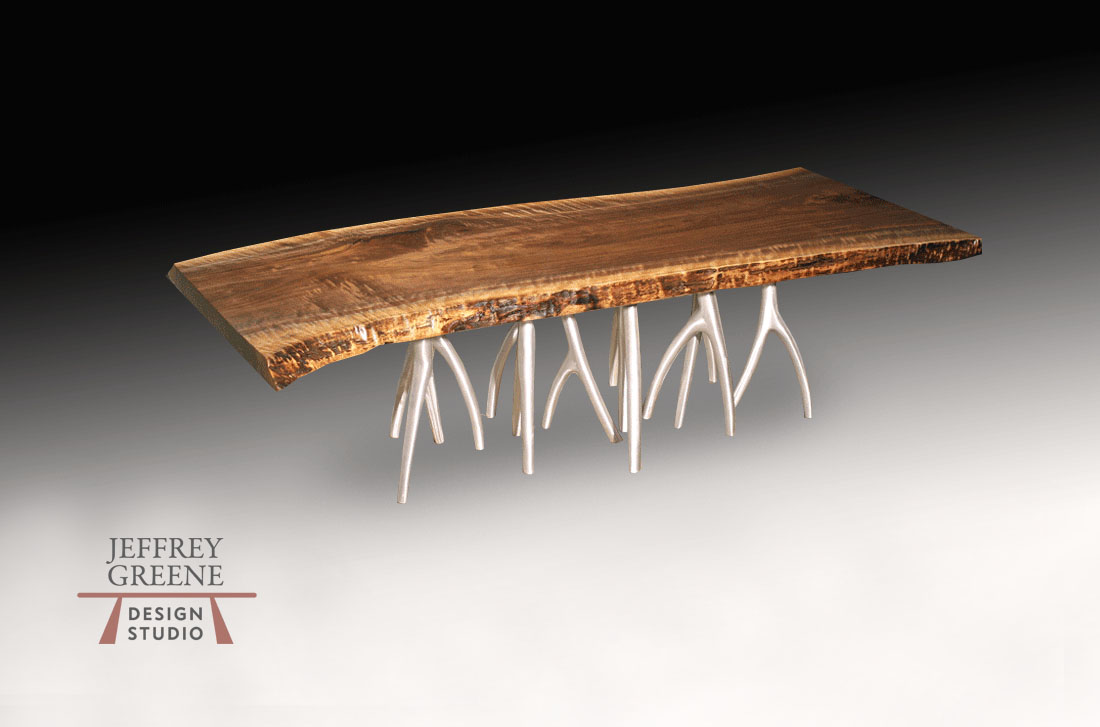 Silver Forest Live Edge Coffee Table