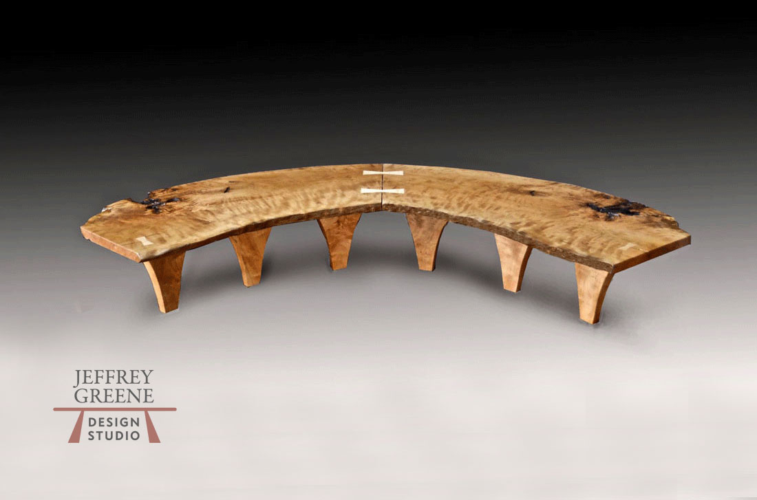 Curved Butterfly Live Edge Coffee Table