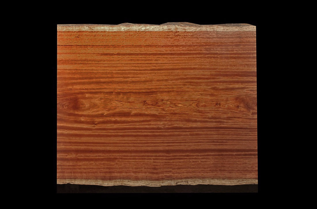 Live Edge Single African Bubinga Slab 4BU11