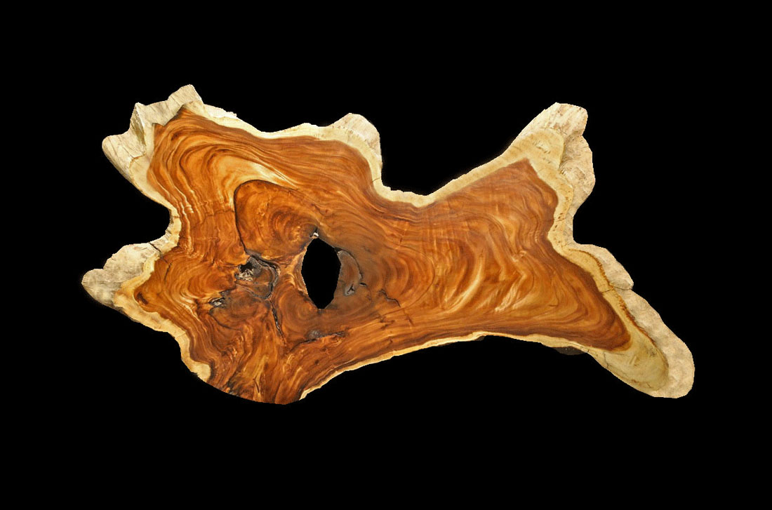 Live Edge Single Monkey Pod Slab 8MP2