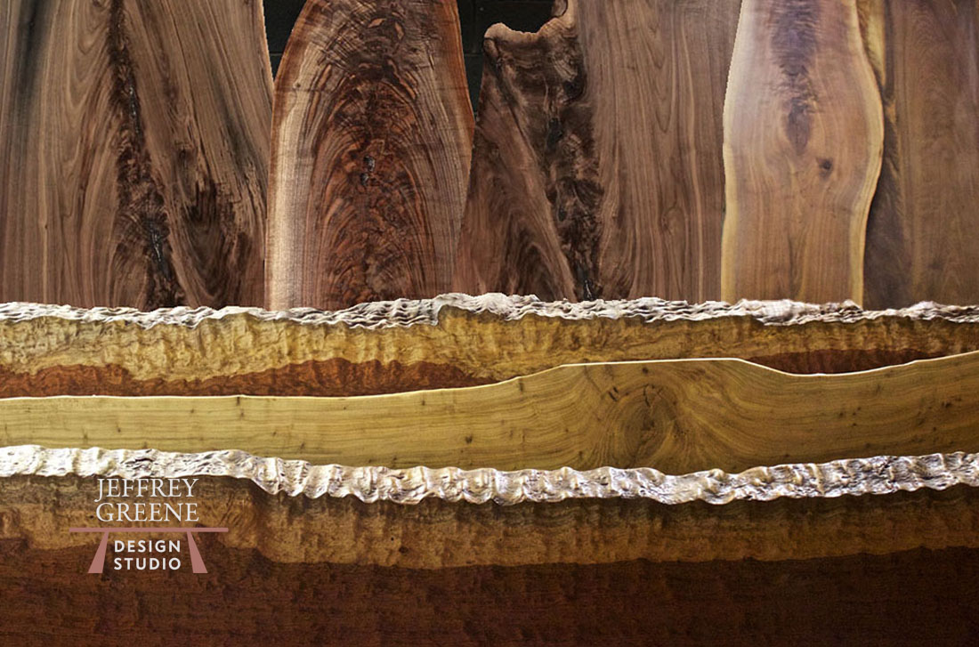 Select a Rare Wood Slab by Jeffrey Greene