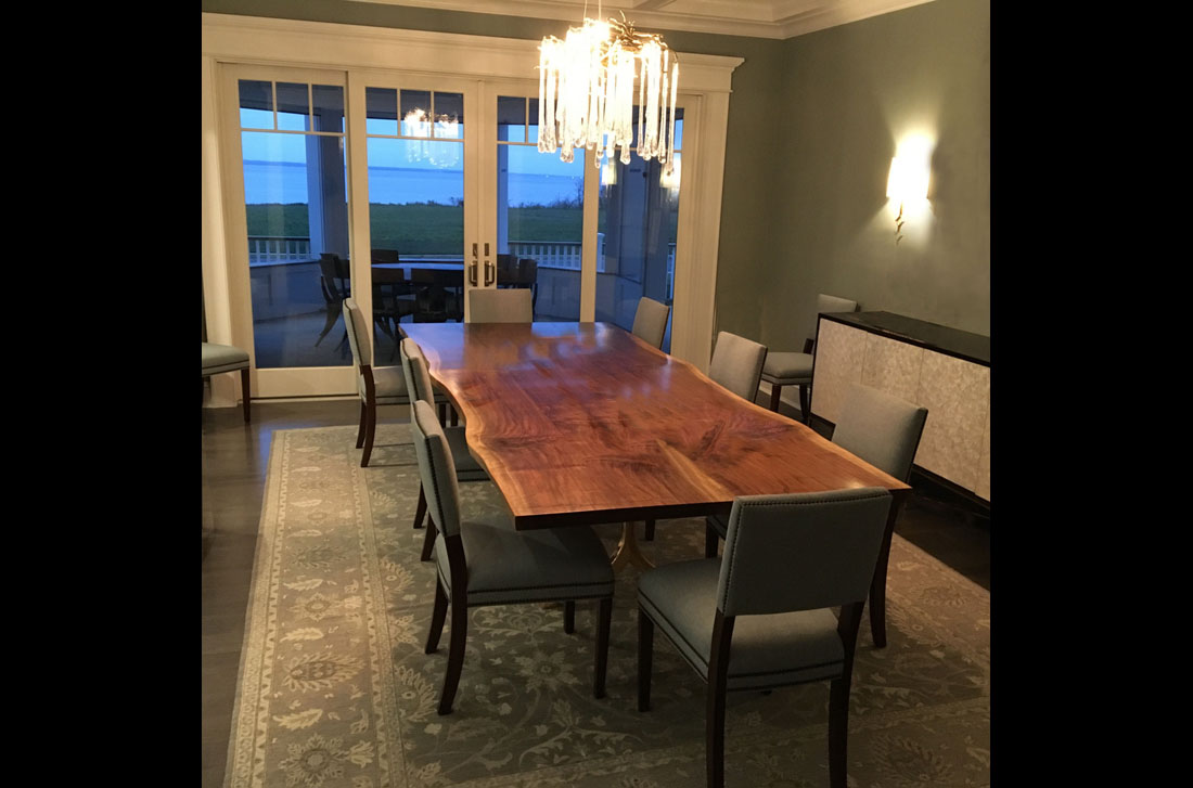Live Edge Dining Table Review Northport Long Island by Jeffrey Greene