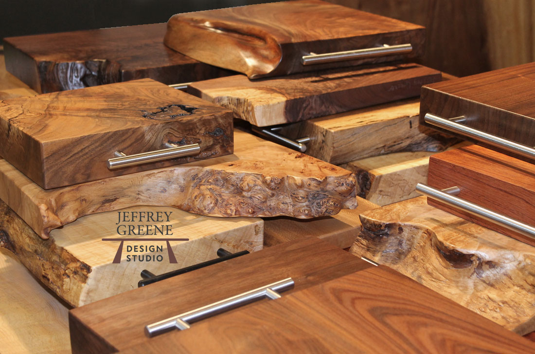 Rare Wood Slab Cutting Boards by Jeffrey Greene