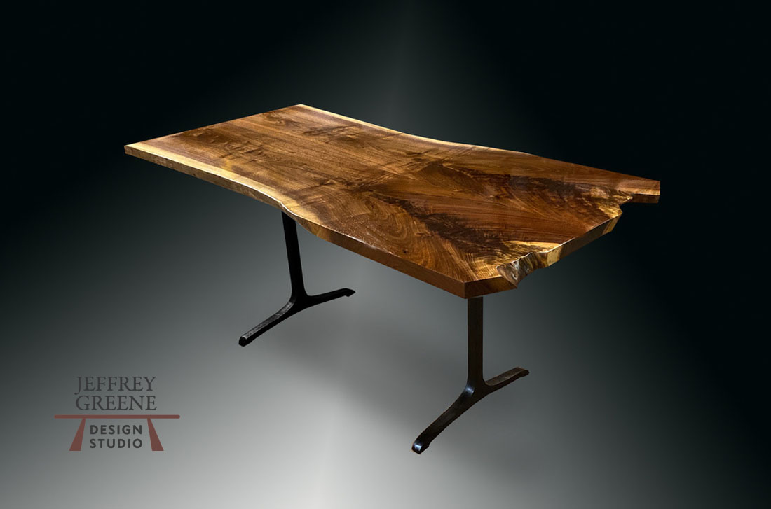Slender Sculpted T Desk by Jeffrey Greene