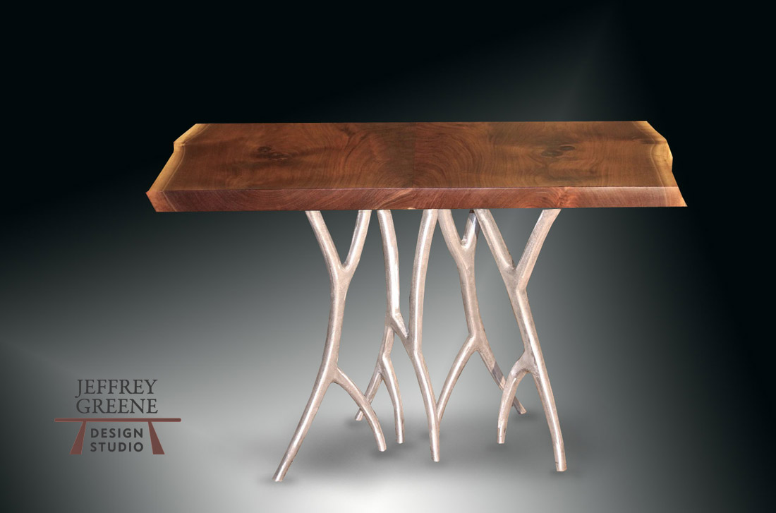 Silver Forest Console from Cut Off Jeffrey Greene