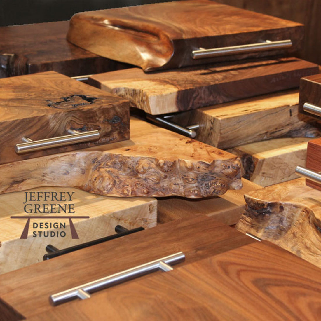 Rare Wood Slab Cutting Boards by Jeffrey Greene
