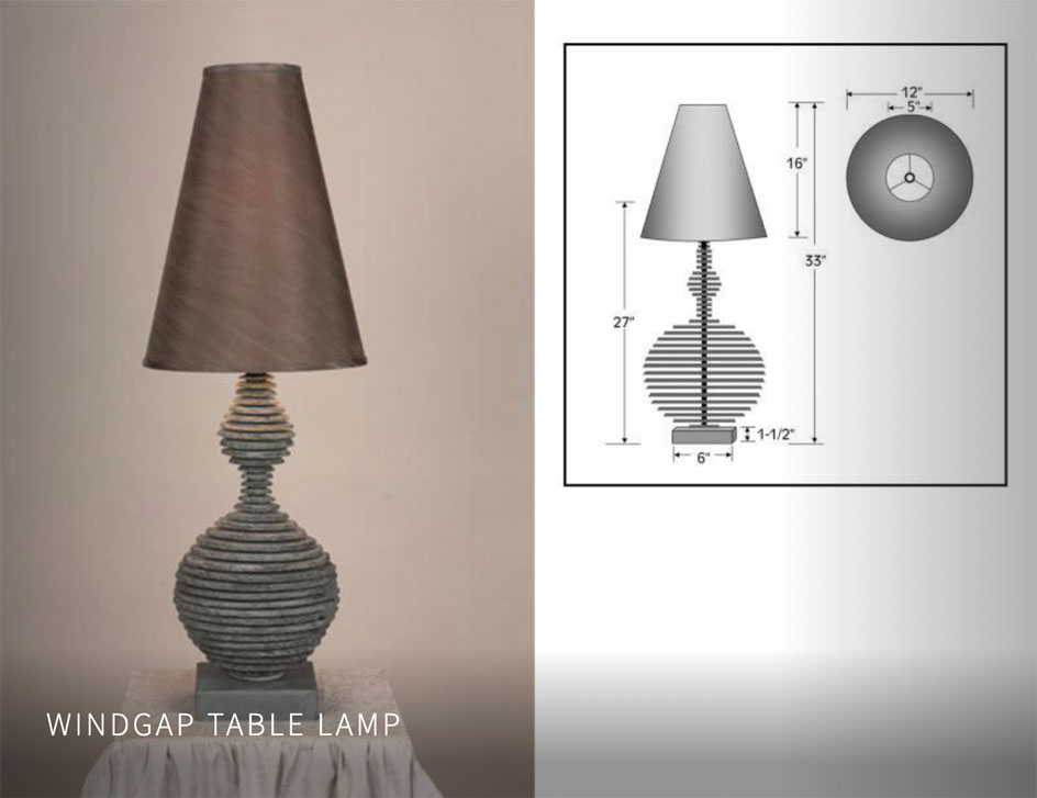 Windgap Table Lamp Jeffrey Greene