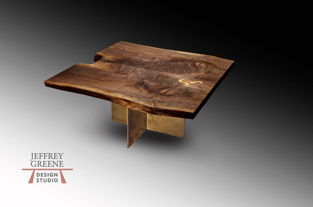 Swainton New Jersey Live Edge Dining Table and Coffee Table Jeffrey Greene