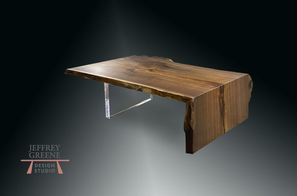 Jeffrey Greene Design Studio Live Edge Wood Slab Coffee Tables www