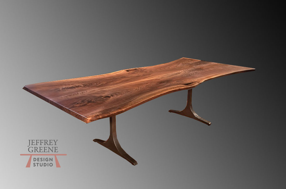 Available Immediately Live Edge Dining Table 8W284