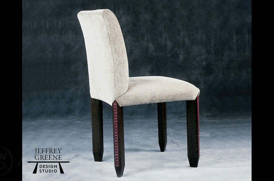 Incised Detail Dining Chair Jeffrey Greene